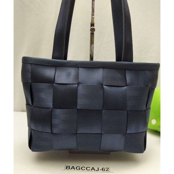 Harveys The Original Seatbelt Dark Blue Nylon Double Handle Tote Shoulder Bag - Picture 2 of 13